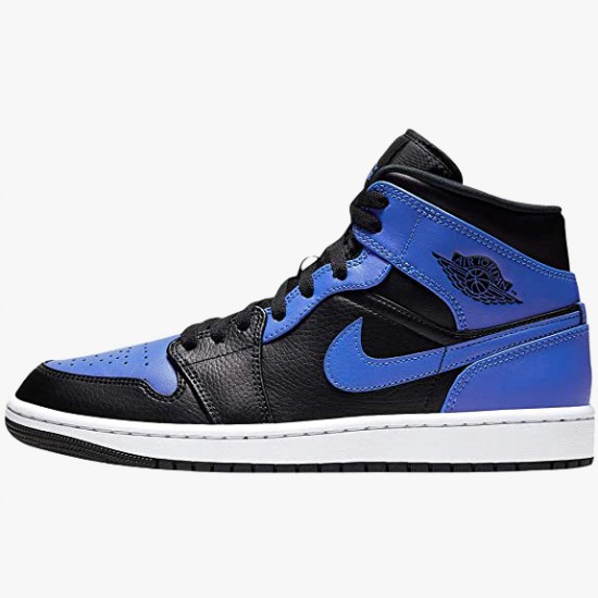 Dámské/Pánské Boty Nike Jordan 1 Mid Hyper Royal Tumbled Leather 554724-077