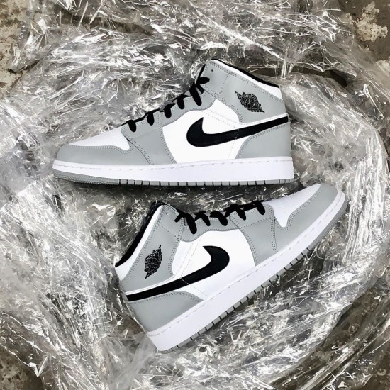 Dámské/Pánské Boty Nike Jordan 1 Mid Light Smoke Grey 554724-092