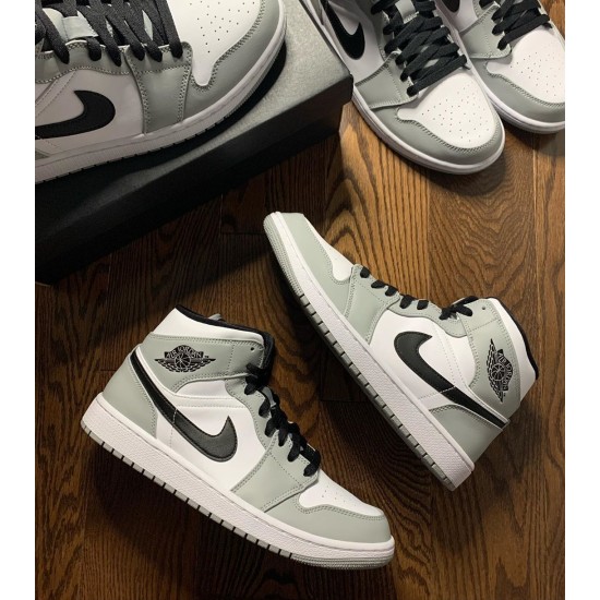 Dámské/Pánské Boty Nike Jordan 1 Mid Light Smoke Grey 554724-092