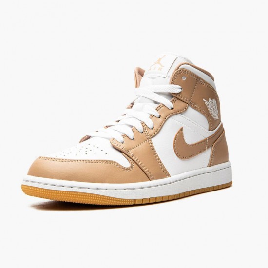 Dámské/Pánské Boty Nike Jordan 1 Mid Tan Gum 554724-271