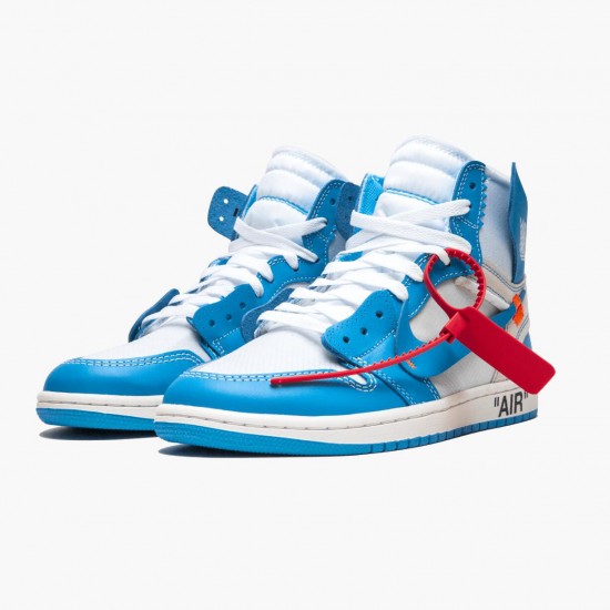 Dámské/Pánské Boty Nike Jordan 1 Retro High Off-White University Blue AQ0818-148