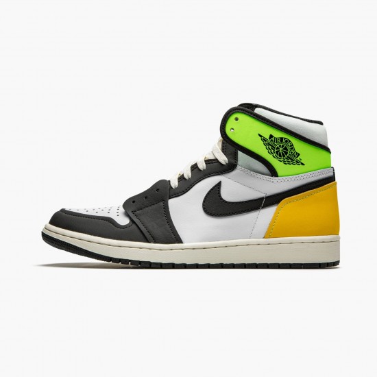 Pánské Boty Nike Jordan 1 Retro High White Black Volt University Gold 555088-118