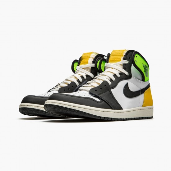 Pánské Boty Nike Jordan 1 Retro High White Black Volt University Gold 555088-118