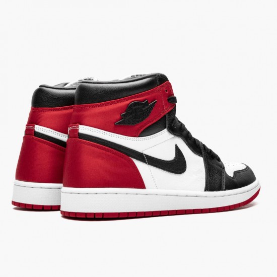 Dámské/Pánské Boty Nike Jordan 1 High OG Satin Black Toe CD0461-016