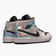 Dámské/Pánské Boty Nike Jordan 1 Mid Dirty Powder Iridescent Barely BQ6472-602