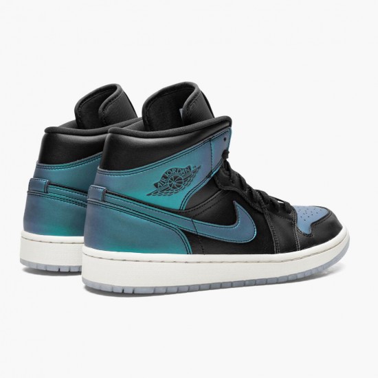 Dámské/Pánské Boty Nike Jordan 1 Mid Iridescent Black BQ6472-009