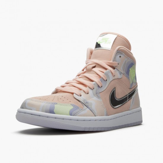 Dámské/Pánské Boty Nike Jordan 1 Mid SE P(Her)spectate Washed Coral Chrome CW6008-600