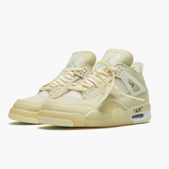 Dámské/Pánské Boty Nike Jordan 4 Retro Off-White Sail CV9388-100