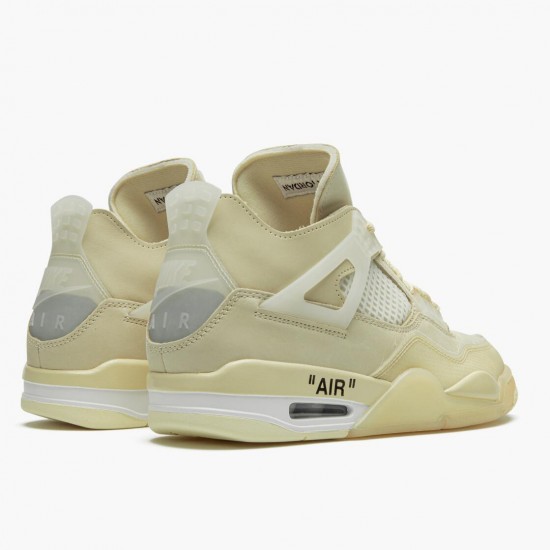 Dámské/Pánské Boty Nike Jordan 4 Retro Off-White Sail CV9388-100