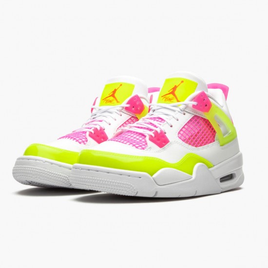 Dámské/Pánské Boty Nike Jordan 4 Retro White Lemon Pink CV7808-100