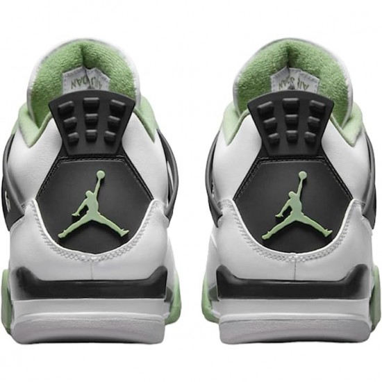 Pánské Boty Nike Jordan 4 Retro White Oil Green Dark Ash AQ9129-103