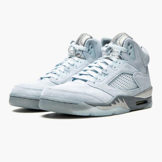 Dámské/Pánské Boty Nike Jordan 5 Retro Bluebird With Silver White DD9336-400