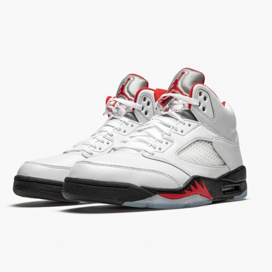 Pánské Boty Nike Jordan 5 Retro Fire Red Silver Tongue DA1911-102