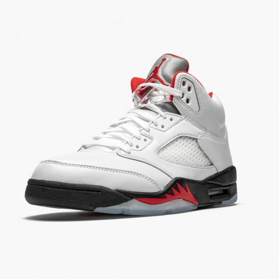 Pánské Boty Nike Jordan 5 Retro Fire Red Silver Tongue DA1911-102