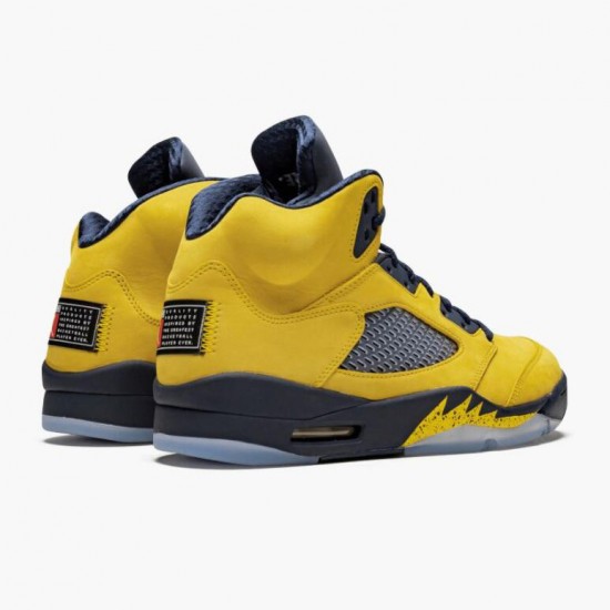 Dámské/Pánské Boty Nike Jordan 5 Retro Michigan 2019 AmarilloCollege Navy CQ9541-704