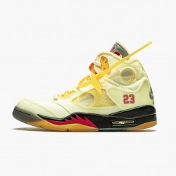 Pánské Nike Off-White x Air Boty Nike Jordan 5 Retro Sail DH8565-100 