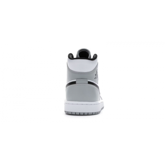 Jordans 1 Mid Light Smoke Gray Gray 554724 092