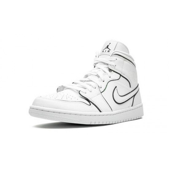 Jordans 1 Mid Iridescent Reflective White bílá CK6587 100 Jordan Boty