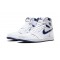 Jordans 1 High Metallic Navy WHITE bílá 555088 106 Jordan Boty