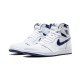 Jordans 1 High Metallic Navy WHITE bílá 555088 106 Jordan Boty