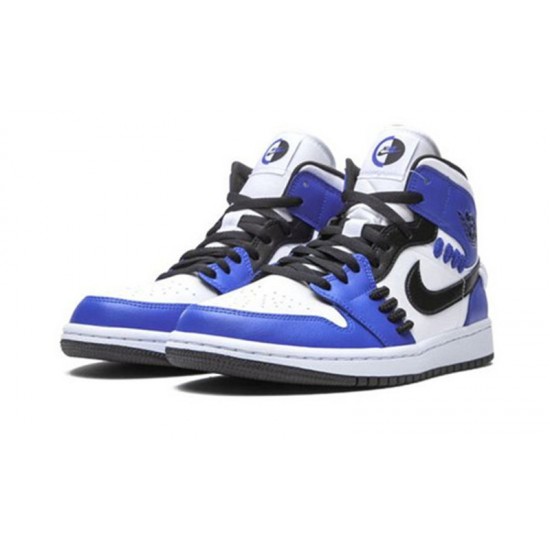 Jordans 1 Mid SE Game Royal GAME ROYAL Royal CV0152 401 Jordan Boty