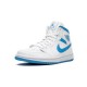 Jordans 1 Mid Sail Light Blue UNIVERSITY BLUE modrý BQ6472 114 Boty