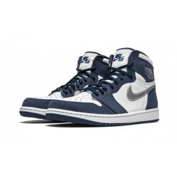 Jordans 1 High night Navy WHITE bílá DC1788 100 Jordan Boty