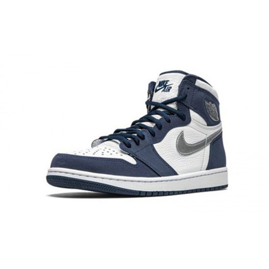 Jordans 1 High night Navy WHITE bílá DC1788 100 Jordan Boty