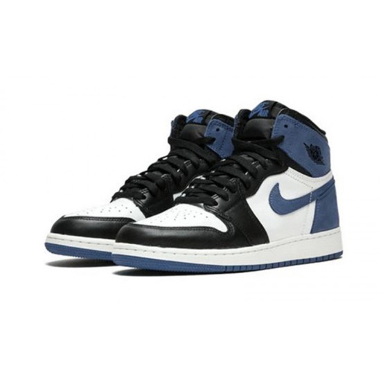 Jordans 1 High Blue Moon SUMMIT WHITE bílá 575441 115 Boty