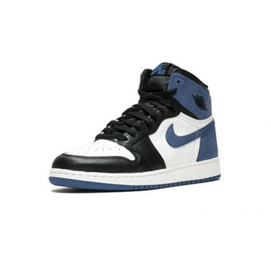 Jordans 1 High Blue Moon SUMMIT WHITE bílá 575441 115 Boty