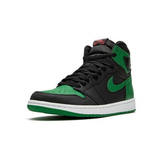 Jordans 1 High Pine Green BLACK Hnědý 555088 030 Jordan Boty