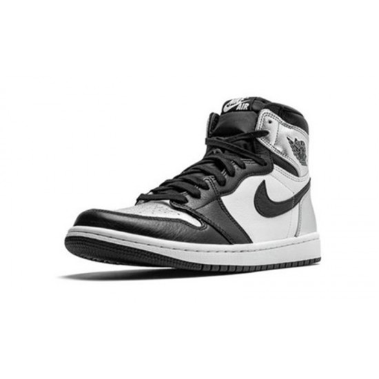 Jordans 1 High Silver Toe BLACK Hnědý CD0461 001 Boty