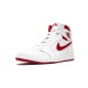 Jordans 1 High Metallic Red WHITE bílá 555088 103 Boty