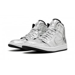 Jordans 1 Mid Disco ball METALLIC SILVER Silver CU9304 001 Jordan Boty