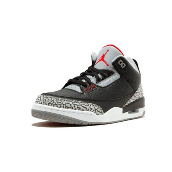 Jordans 3 Black Cement BLACK Hnědý 854262 001 Boty