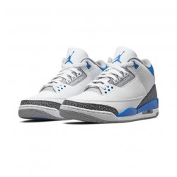 Jordans 3 Retro Racer Blue White bílá CT8532 145 Jordan Boty