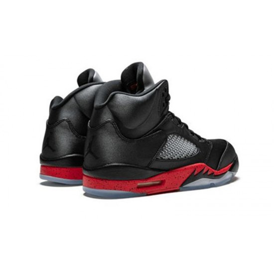 Jordans 5 Satin Bred NOIR Noir 136027 006