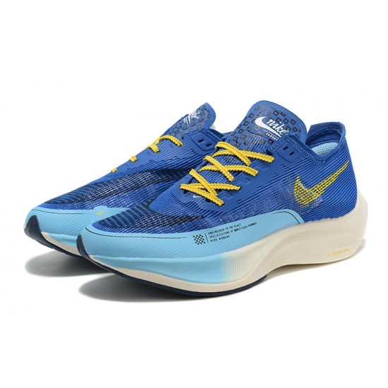 Nike ZoomX VaporFly NEXT Pánské Modrá Žlutá Běžecké Boty 