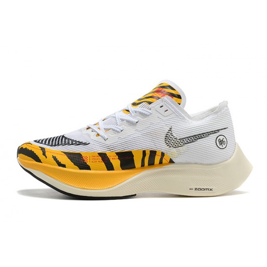 Nike ZoomX VaporFly NEXT Dámské/Pánské Bílá Oranžová Běžecké Boty 