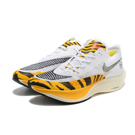 Nike ZoomX VaporFly NEXT Dámské/Pánské Bílá Oranžová Běžecké Boty 