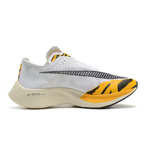 Nike ZoomX VaporFly NEXT Dámské/Pánské Bílá Oranžová Běžecké Boty 