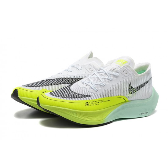 Nike ZoomX VaporFly NEXT Dámské/Pánské Bílá Žlutá Běžecké Boty 