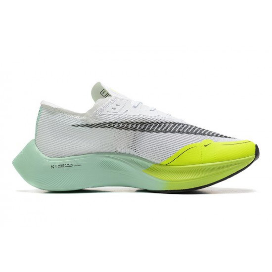 Nike ZoomX VaporFly NEXT Dámské/Pánské Bílá Žlutá Běžecké Boty 